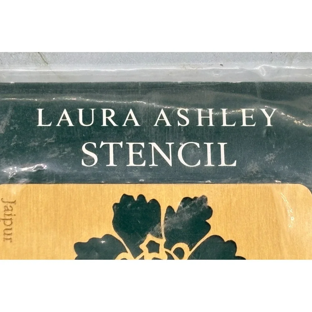 Vintage Laura Ashley Brass Stencil Jaipur 1990 Homecrafts #399444 NEW in Package